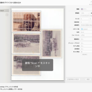 写真のスキャニング｜操作画面